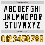 Benutzerdefinierte authentische Jersey Gold Nadelstreifen weiß Baseball schwarz