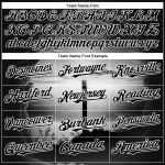 Authentisches Custom Baseball Trikot Nadelstreifen Creme Schwarz Schwarz-Orange