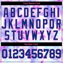 Krawatten-Trikot Royal-Pink Custom Authentic Baseball 3D Dye