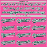 Kelly Custom Jersey Grün-Weiß Authentic Baseball Pink