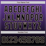 Baseball Fashion Fade Schwarz-Creme Custom Jersey Lila Authentic