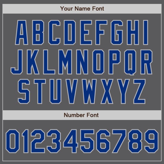 Benutzerdefinierte Royal-Grau Gray Steel Jersey Authentic Baseball