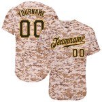 Schwarz-Gold Salute To Custom Jersey Camo Baseball Authentic Service