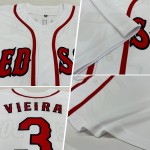 Custom Baseball Jersey Weiß Rot-Marine