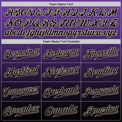 Baseball Fashion Fade Schwarz-Creme Custom Jersey Lila Authentic