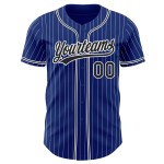 Baseball Authentic Custom Blau Purpur-Weiß Jersey Pulver