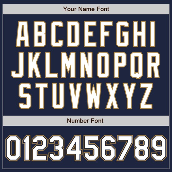 Custom Jersey Navy Weiß-Old Authentic Weiß Gold Baseball Nadelstreifen