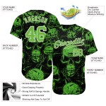 Muster 3D Benutzerdefinierte Totenköpfe Halloween Jersey Baseball Authentic