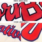 3D Custom Rainbow Dye Baseball Krawatte Pink-Hell Jersey Authentic Blau