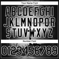 Authentisches Custom Baseball Trikot Nadelstreifen Creme Schwarz Schwarz-Orange