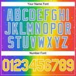 Authentisches Custom Jersey Baseball ist für LGBT Love Pride Rainbow Love Month